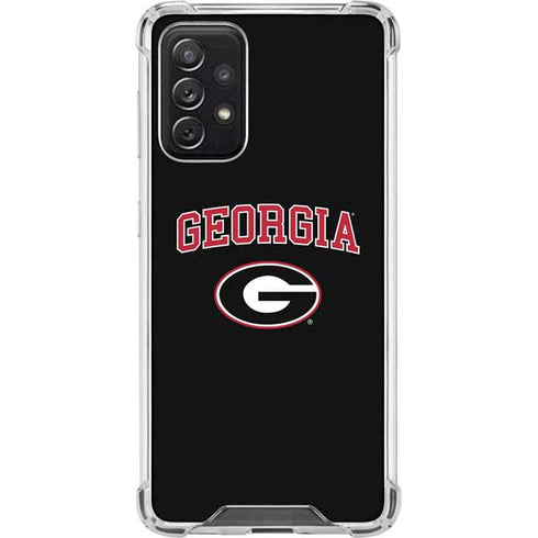 University of Georgia Collegiate Text Galaxy A72 5G Clear Case